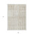 9' X 12' Ivory Brown And Gold Striped Washable Indoor Outdoor Area Rug