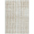 9' X 12' Ivory Brown And Gold Striped Washable Indoor Outdoor Area Rug