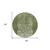 8' Olive Green And Artichoke Green Round Abstract Washable Indoor Outdoor Area Rug
