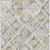 10' X 14' Ivory And Cream Geometric Washable Indoor Outdoor Area Rug