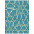 10' X 14' Teal Blue Ivory And Green Abstract Washable Indoor Outdoor Area Rug - Teal Blue, Ivory, Green