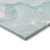 10' X 14' Teal Abstract Washable Non Skid Indoor Outdoor Area Rug Transitional Style - Teal Blue Color