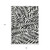 8' X 10' Black And Ivory Floral Washable Indoor Outdoor Area Rug - Black, Ivory