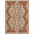 9' X 12' Terra Cotta And Ivory Geometric Washable Indoor Outdoor Area Rug - Terra Cotta, Ivory