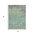 10' X 14' Pale Aqua And Taupe Abstract Washable Indoor Outdoor Area Rug