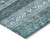 9' X 12' Teal Blue Ivory And Gray Southwestern Washable Indoor Outdoor Area Rug