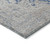 8' X 10' Navy Blue And Ivory Oriental Washable Indoor Outdoor Area Rug