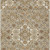 9' X 12' Taupe Copper And Beige Medallion Washable Indoor Outdoor Area Rug
