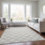 9' X 12' Ivory And Beige Polka Dot Washable Indoor Outdoor Area Rug