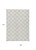 9' X 12' Ivory And Beige Polka Dot Washable Indoor Outdoor Area Rug