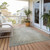10' X 14' Beige Washable Non Skid Indoor Outdoor Area Rug