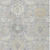 10' X 14' Gray Ivory And Gold Damask Washable Indoor Outdoor Area Rug