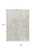9' X 12' Ivory And Off White Abstract Washable Indoor Outdoor Area Rug