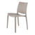 Set of Four Taupe Heavy Duty Plastic Outdoor Stacking Dining Chairs