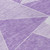 8' Lilac And Purple Round Geometric Washable Indoor Outdoor Area Rug