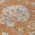 8' X 10' Orange Copper And Gray Floral Washable Indoor Outdoor Area Rug