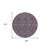 8' Purple Beige And Taupe Round Floral Washable Indoor Outdoor Area Rug