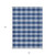 8' X 10' Navy Blue And Ivory Plaid Washable Indoor Outdoor Area Rug