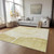 8' X 10' Gold Wheat And Beige Abstract Washable Indoor Outdoor Area Rug