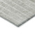 8' Taupe Beige And Ivory Round Striped Washable Indoor Outdoor Area Rug