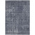 9' X 12' Blue And Gray Medallion Washable Indoor Outdoor Area Rug - Blue, Gray