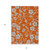 8' X 10' Orange And Gray Floral Washable Indoor Outdoor Area Rug