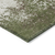 9' X 12' Olive Green Gray And Ivory Abstract Washable Indoor Outdoor Area Rug