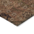 8' X 10' Orange Copper And Brown Floral Washable Indoor Outdoor Area Rug