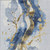 8' X 10' Blue And Gold Abstract Washable Indoor Outdoor Area Rug - Blue, Gold