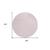 8' Pink And Ivory Round Geometric Washable Indoor Outdoor Area Rug