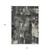 10' X 14' Black Gray And Ivory Abstract Washable Indoor Outdoor Area Rug