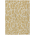 10' X 14' Gold And Ivory Geometric Washable Indoor Outdoor Area Rug