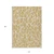 10' X 14' Gold And Ivory Geometric Washable Indoor Outdoor Area Rug Transitional Style - Gold, Ivory Color