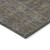 10' X 14' Taupe Denim Blue And Olive Green Striped Washable Indoor Outdoor Area Rug