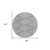 8' Gray And Ivory Round Geometric Washable Indoor Outdoor Area Rug Transitional Style - Gray, Ivory Color
