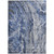 10' X 14' Denim Blue And Navy Blue Abstract Washable Indoor Outdoor Area Rug