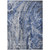 10' X 14' Denim Blue And Navy Blue Abstract Washable Indoor Outdoor Area Rug