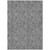 9' X 12' Gray Silver And Charcoal Floral Washable Indoor Outdoor Area Rug