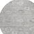 8' Gray And Silver Round Damask Washable Indoor Outdoor Area Rug