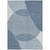 8' X 10' Blue And Ivory Geometric Washable Indoor Outdoor Area Rug Transitional Style - Blue, Ivory Color