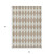 10' X 14' Taupe And Ivory Geometric Washable Indoor Outdoor Area Rug