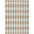 10' X 14' Taupe And Ivory Geometric Washable Indoor Outdoor Area Rug
