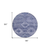 8' Navy Blue And Denim Blue Round Southwestern Washable Indoor Outdoor Area Rug
