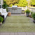 9' X 12' Artichoke Green And Ivory Geometric Washable Indoor Outdoor Area Rug - Artichoke Green, Ivory