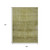 9' X 12' Artichoke Green And Ivory Geometric Washable Indoor Outdoor Area Rug - Artichoke Green, Ivory