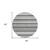 8' Gray Charcoal And Silver Round Quatrefoil Washable Indoor Outdoor Area Rug