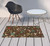 3' X 5' Brown Floral Stain Resistant Indoor Outdoor Area Rug - 606114576761