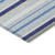 10' X 14' Blue Purple And Gray Striped Washable Indoor Outdoor Area Rug