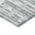 9' X 12' Gray Silver And Ivory Striped Washable Indoor Outdoor Area Rug
