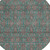 8' Teal Blue Beige And Taupe Round Floral Washable Indoor Outdoor Area Rug